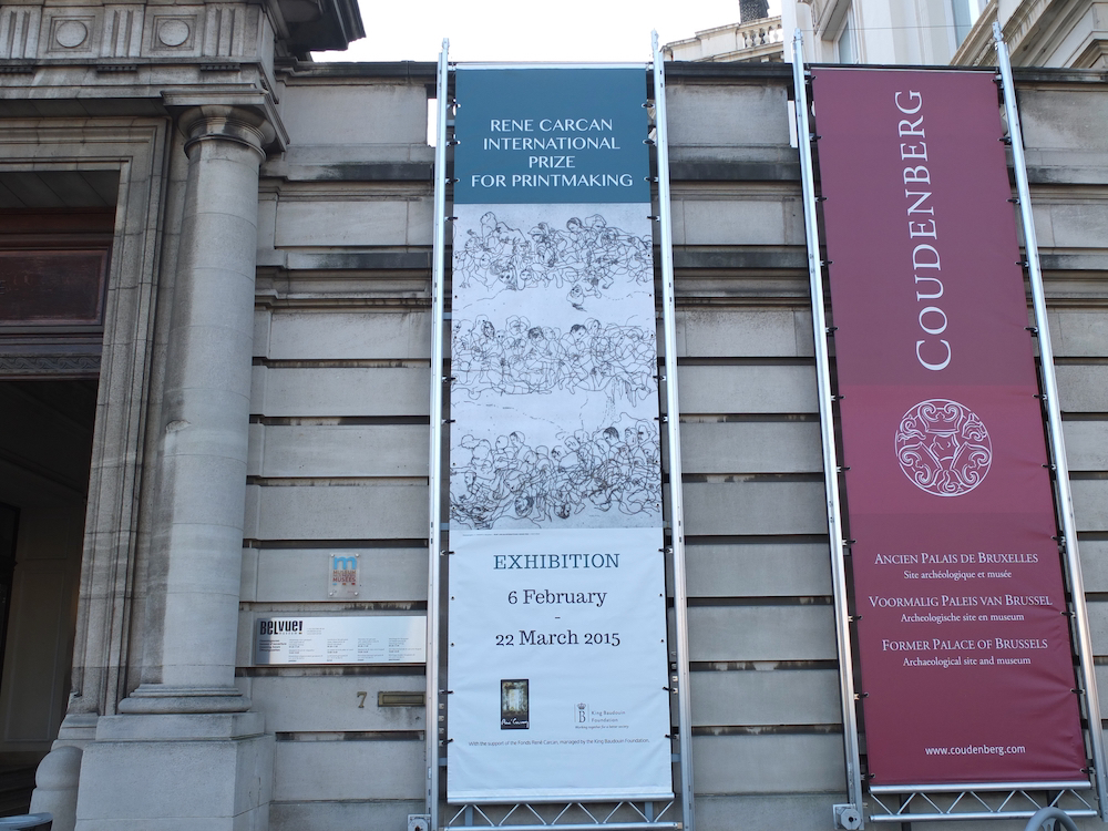 My work on the banner at the BELvue Museum in Brussels, Belgium